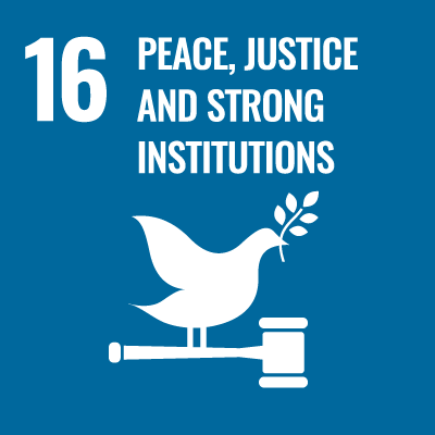 16. Peace, Justice and Strong Institutions 